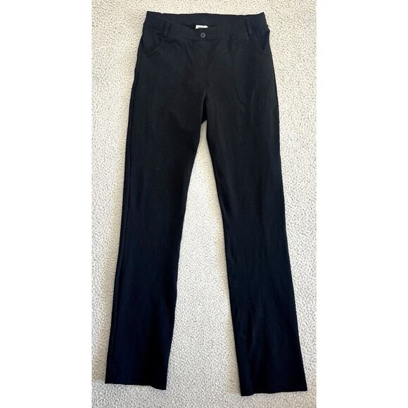 Yogi Place Pants Black High Rise Straight Leggings Lounge Workout - Picture 1 of 16